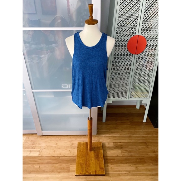 NWOT Free People Coziest Swing Tank in Blue - Picture 1 of 7
